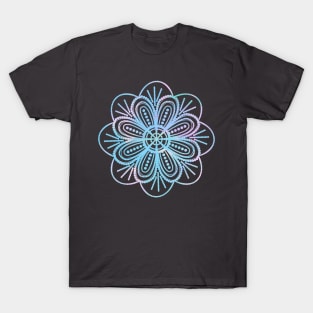 Bright Pastel Dot Mandala T-Shirt